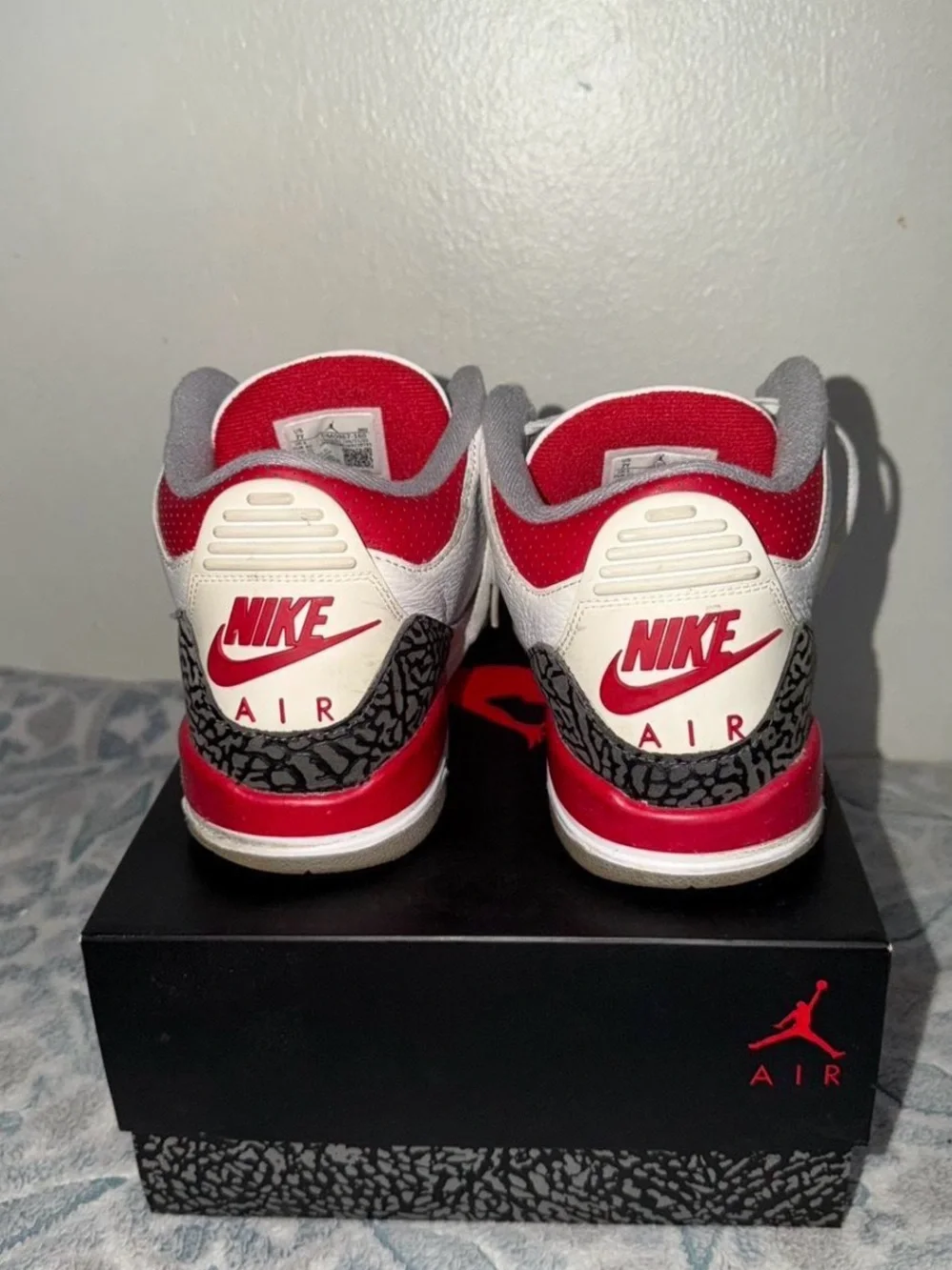 Air Jordan 3 fire red men size 7